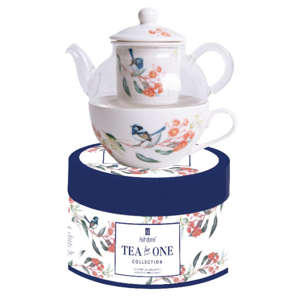 Ashdene French Country Kitchen Tea For One Blue Wren Teapot