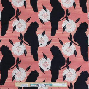 Quilting Patchwork Sewing Fabric Aust Cockatoo Silhouette 50x55cm FQ