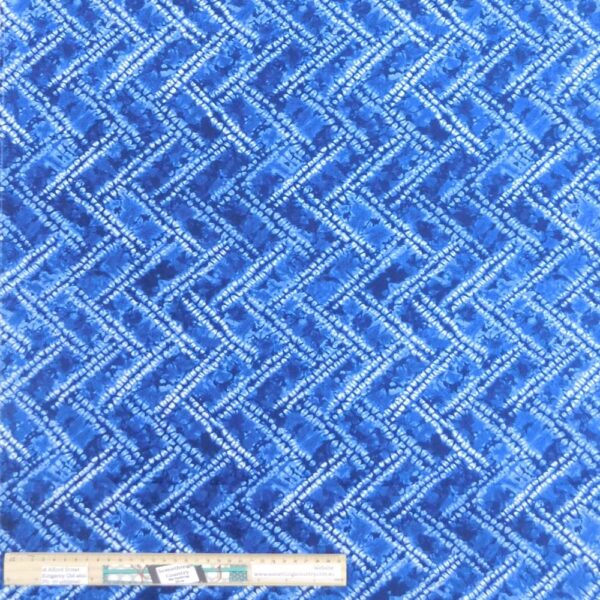 Quilting Patchwork Sewing Fabric Shibori Tochi Chevron 50x55cm FQ