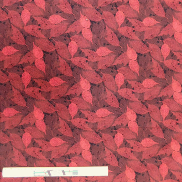 Quilting Patchwork Sewing Fabric Foliage Leaves Rust 50x55cm FQ