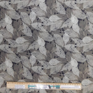 Quilting Patchwork Sewing Fabric Foliage Leaves Light Khaki 50x55cm FQ