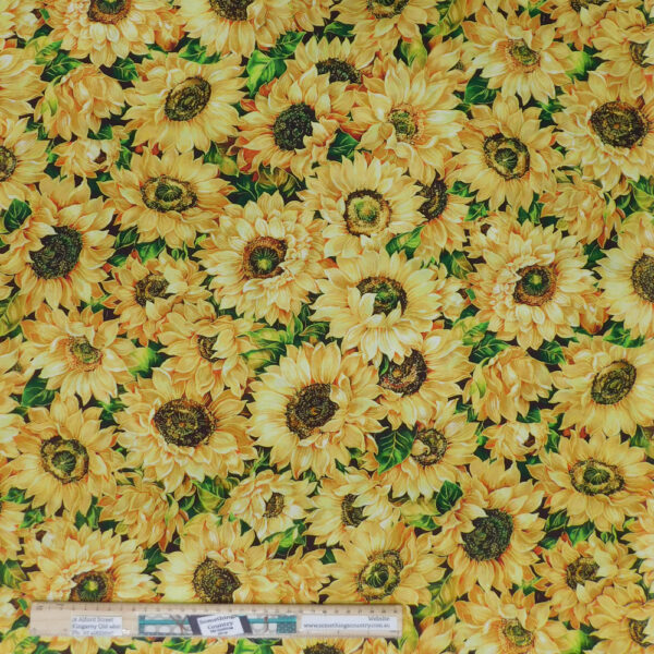Quilting Patchwork Sewing Fabric Sunflower Seasons 50x55cm FQ