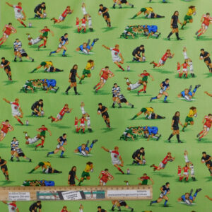 Quilting Patchwork Sewing Fabric Football League Union 50x55cm FQ