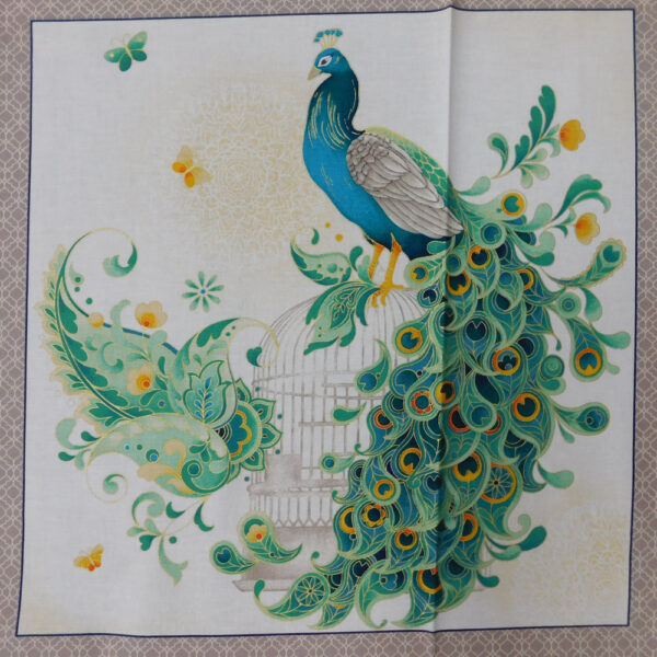Patchwork Quilting Fabric Imperial Peacock Panel 92x110cm