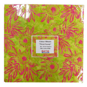 Batik Quilting Patchwork Floral Candy Layer Cake 10 Inch Fabrics