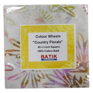 Batik Quilting Patchwork Charm Pack Country Florals 5 Inch Fabrics