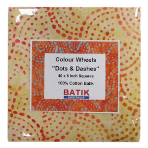Batik Quilting Patchwork Charm Pack Dots & Dashes 5 Inch Fabrics