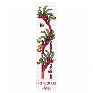 Country Threads Cross Stitch Bookmark Kit Kangaroo Paw 20x4cm