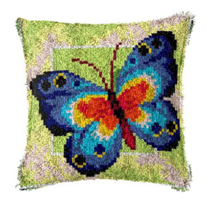 Crafting Kit Butterfly Latch Hook with Cushion Hook and Threads