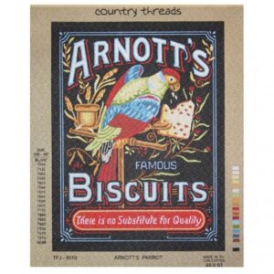 Country Threads Printed Tapestry Needlepoint Arnotts Parrot Canvas