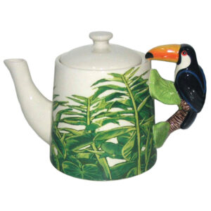 French Country Lovely Kitchen Tea Pot Toucan China Teapot