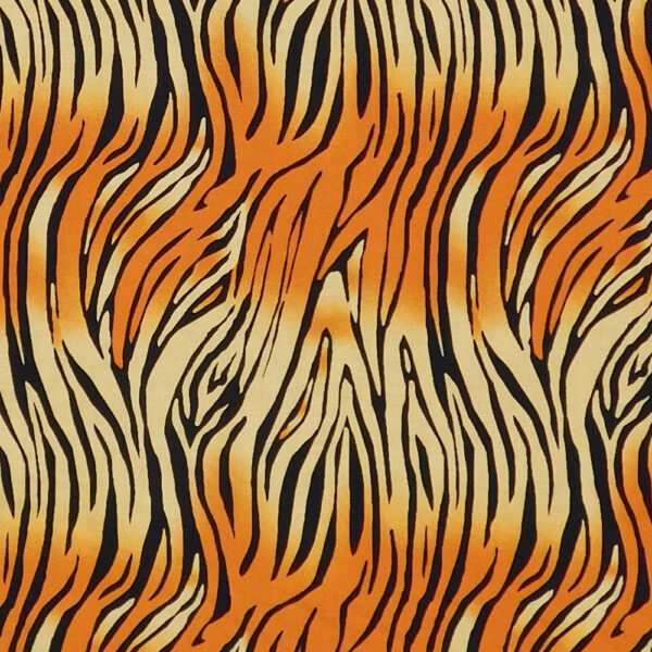 Quilting Patchwork Sewing Fabric On Safari Tiger Print 50x55cm FQ