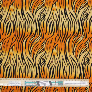 Quilting Patchwork Sewing Fabric On Safari Tiger Print 50x55cm FQ