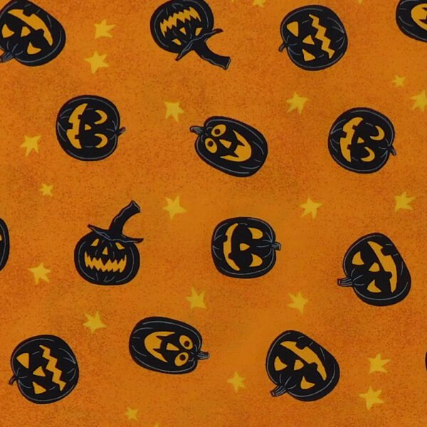 Quilting Patchwork Sewing Fabric Pumpkins Halloween 50x55cm FQ