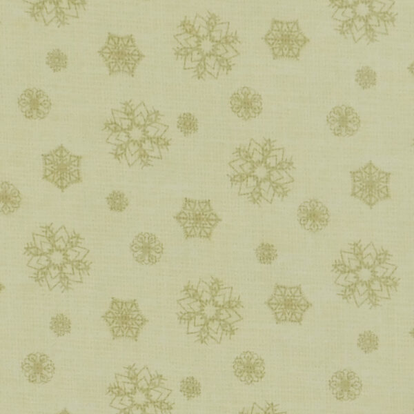 Quilting Patchwork Sewing Fabric Christmas Snowflakes Cream 50x55cm FQ