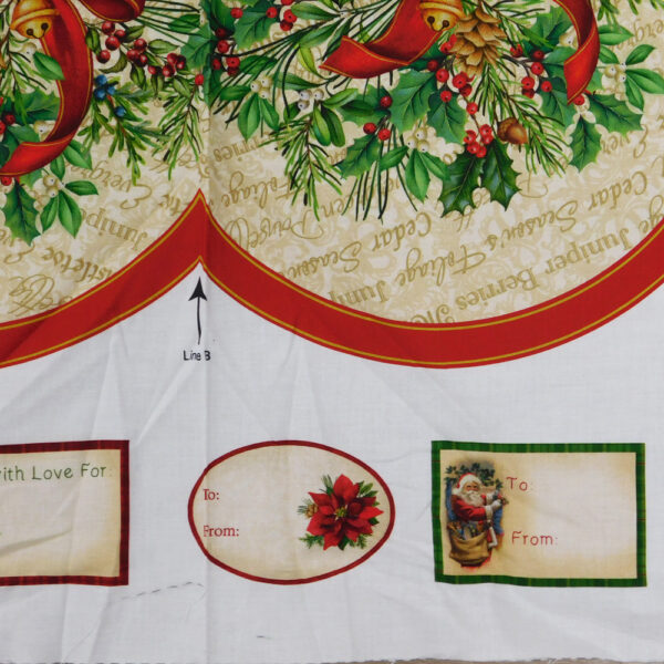 Patchwork Quilting Fabric Christmas Tree Skirt Panel 110x110cm