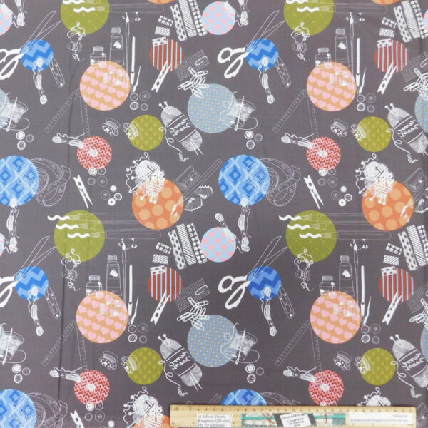 Quilting Patchwork Sewing Fabric Sewing Notions Grey 50x55cm FQ