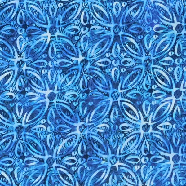 Quilting Patchwork Sewing Fabric Savannah Abstract Blue 50x55cm FQ