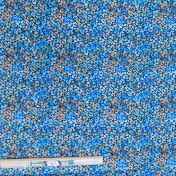 Quilting Patchwork Sewing Fabric Savannah Pebble Blue 50x55cm FQ