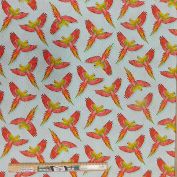 Quilting Patchwork Sewing Fabric Tula Pink Daydreamer Macaw 50x55cm FQ
