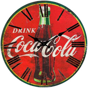 Clock French Country Wall Small Coke A Cola 17cm