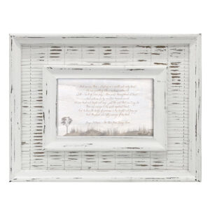 French Country Whitewash Rustic Silhouette Wooden 6x4 Photo Frame