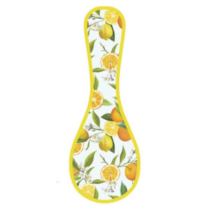 Kitchen Ceramic Spoon Rest Lemons Fruit