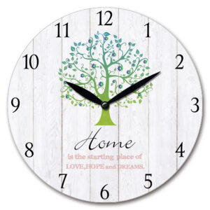 Clock Wall Hanging French Country Home Tree 29cm