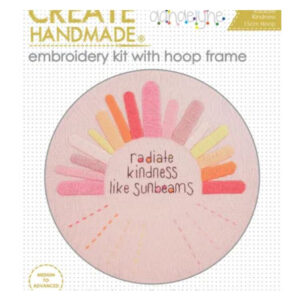 Create Handmade Embroidery Kindness Hand Stitching with Hoop