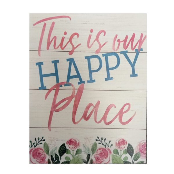 Country Wooden Hanging Sign This is my Happy Place Plaque