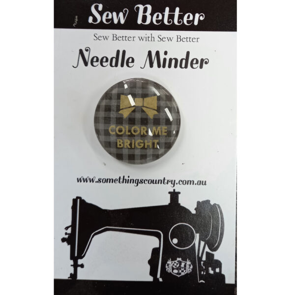 Sew Better Cross Stitch Needle Minder Keeper Colour Me Bright Plaid Magnet