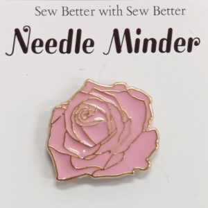 Sew Better Cross Stitch Needle Minder Keeper Pink Rose Magnet
