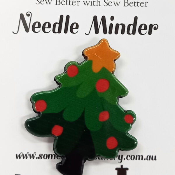 Sew Better Cross Stitch Needle Minder Keeper Chrissy Tree Magnet