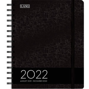 Lang 2022 Black Executive 17 Month Deluxe Planner Diary