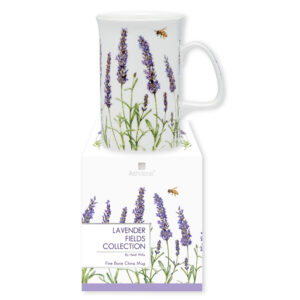 Elegant Kitchen Tea Coffee Lavender Fields Mug Cup with Giftbox