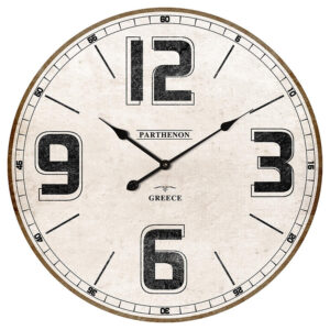 Clock French Country Wall Large Parthenon Greece 60cm
