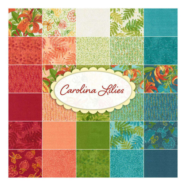 Moda Quilting Patchwork Jelly Roll Carolina Lilies 2.5 Inch Fabrics