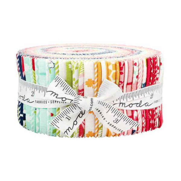 Moda Quilting Patchwork Jelly Roll One Fine Day 2.5 Inch Fabrics