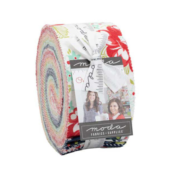 Moda Quilting Patchwork Jelly Roll One Fine Day 2.5 Inch Fabrics