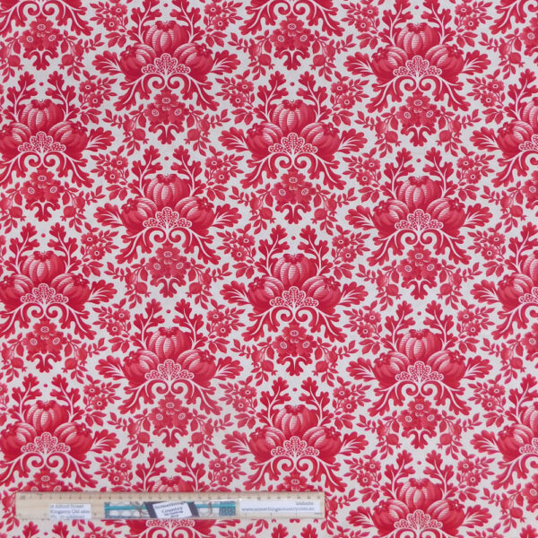 Quilting Patchwork Sewing Fabric Cinnaberry Red Cream 50x55cm FQ