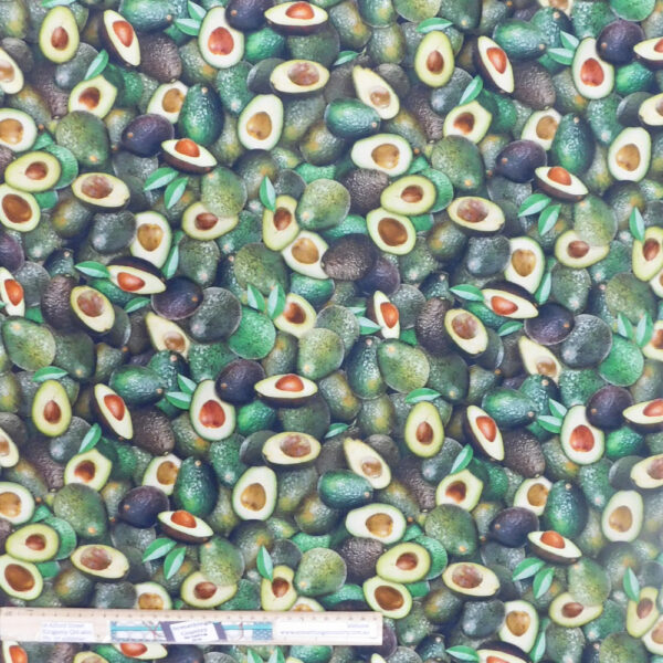 Quilting Patchwork Sewing Fabric Avocado Allover 50x55cm FQ