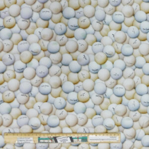 Quilting Patchwork Sewing Fabric Golf Balls Allover 50x55cm FQ