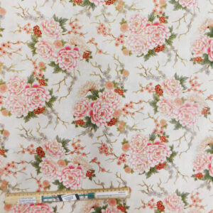 Quilting Patchwork Sewing Fabric Imperial Pink Flowers 50x55cm FQ