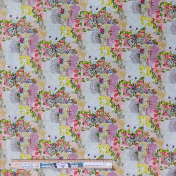 Quilting Patchwork Sewing Fabric Soulshine Butterfly 50x55cm FQ
