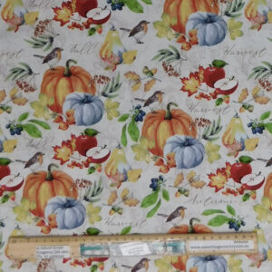 Quilting Patchwork Sewing Fabric Harvest Fall Pumpkins 50x55cm FQ