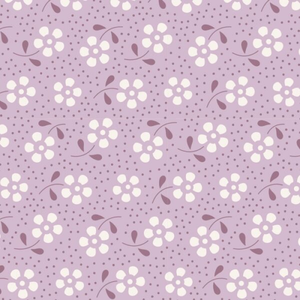 Quilting Patchwork Fabric TILDA Floral Meadow Lilac 50x55cm FQ