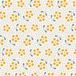 Quilting Patchwork Fabric TILDA Floral Meadow Yellow 50x55cm FQ