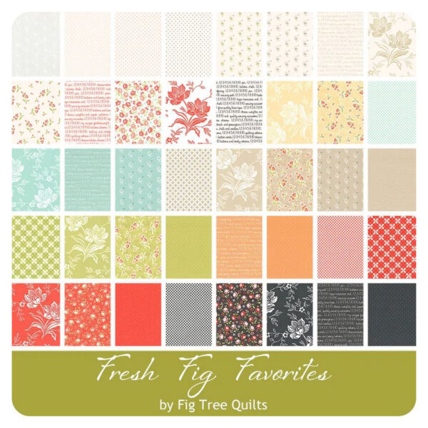 Moda Quilting Patchwork Jelly Roll Fresh Fig Favorites 2.5 Inch Fabrics