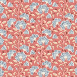 Quilting Patchwork Fabric TILDA Windy Days Stormy Coral 50x55cm FQ