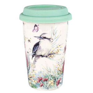 Landmark Fauna & Flora Tea Coffee Kookaburra Travel Mug Cup